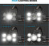 LED Bright Headlight Rechargeable Lamparas (Up to 13 Hours of use) | Head Lights for Forehead - Waterproof Headlamp Battery Powered, 10000 LM (Inc...