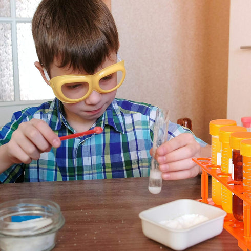 Weewooday 12 Pieces Jumbo Test Tubes with Stand Set, Primary Science Including 5 Pieces Jumbo Test Tubes, 6 Pieces Liquid Droppers Silicone and 1 ...
