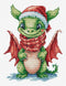 Luca-S Cross Stitch Kit The Happy Dragon, B1406, Counted Cross Stitch Kit for Adults, Needlecraft and Embroidery Kit...