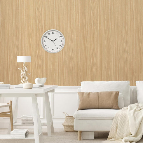 Maple Wood Grain Peel and Stick Contact Paper 17.7” x 197” Removable Self-Adhesive Decorative Wood Wallpaper Waterproof Vinyl for Walls Kitchen Fu...