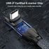 USB C to USB C Cable 100W Fast Charging Cable, Right Angle USB Type C Cable 20Gbps Data Transfer 4K@60Hz Video Cable 90 Degree Compatible with Thu...