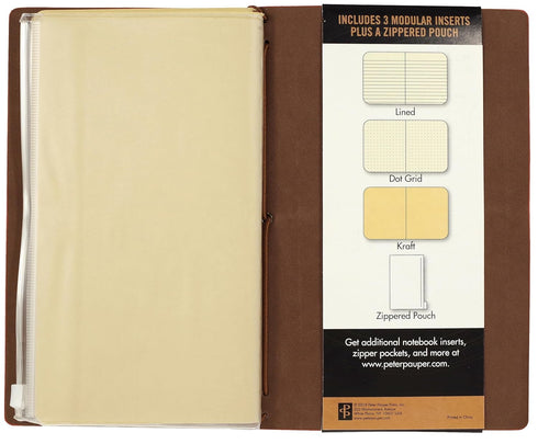 Voyager Refillable Journal - Nutmeg (Traveler's Journal, Planner, Notebook)...