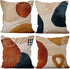 Abstract Boho Pillow Covers 18x18 Inch, Terracotta Beige Throw Pillow Covers Mid Century Linen Pillow Cases for Sofa Couch Car, Set of 4 (No Inser...