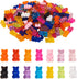 Stiesy 200 Pieces Translucent Candy Gummy Bear Resin Slime Charms Bear Flatback NO Hole Beads for for Nail Art DIY Hair Clip Jewelry Making Mixed ...