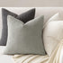 MIULEE Pack of 2 Pillow Covers 18x18 Inch Granules Soft Corduroy Decorative Throw Pillow Covers for Couch Cushion Sofa Bedroom Living Room, Grey...