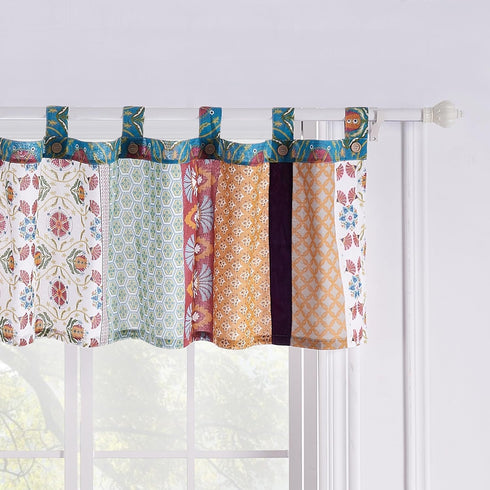Barefoot Bungalow Thalia Window Valance, Multi Color...