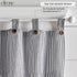 Elrene Home Fashions Tucker Ticking Stripe Window Valance for Kitchen or Bathroom, 60" x 15", 1 Valance, Black...