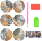 6 Pcs Leaves Diamond Coasters Kits, DIY Gray Leave Boho Diamond Art Coasters Non Slip Coaster for Adults Kids Beginners, Diamond Coasters Painting...