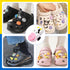 250Pcs Buckle Plastic Button Accessories Charm Backs Shoe Charm Buttons Round Buttons for Wristband Charms Backs Factory DIY Ornaments...
