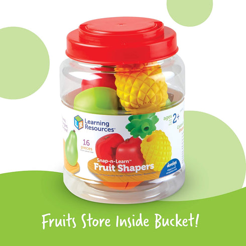 Learning Resources Snap-n-learn Fruit Shapers,Fine Motor Toy for Toddlers, Ages 2+...