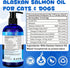 Salmon Oil for Dogs & Cats,Fish Oil for Dogs,Omega 3 Fish Oil for Dog's Skin and Coat,Supports Healthy Dog Skin and Coat Supplement, Contains Omeg...