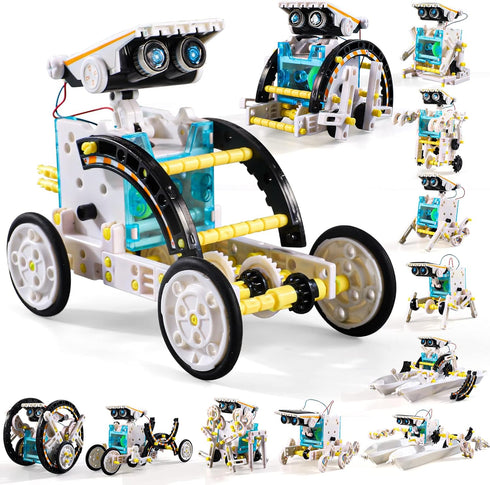 Lucky Doug 12-in-1 STEM Solar Robot Kit Toys Gifts for Kids 8 9 10 11 12 13 Years Old, Educational Building Science Experiment Set Gifts for Kids ...