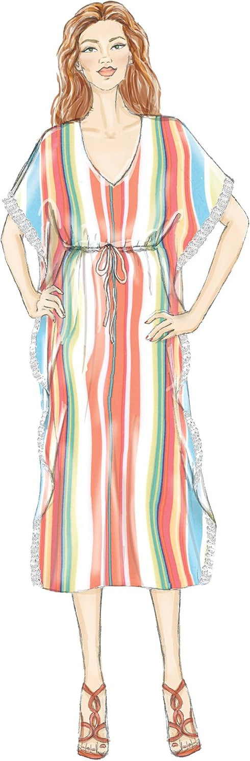Butterick Patterns Misses' Top, Tunic And Caftan, Y (XSM-SML-MED)...