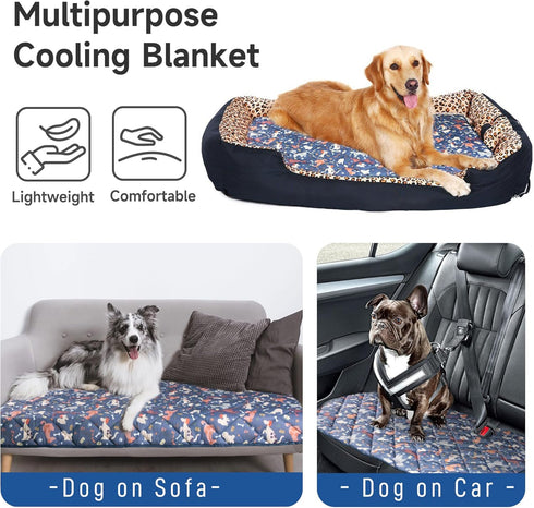 wegreeco Premium Cooling Blanket for Dogs and Cats,Lightweight Cooling Mat for Dogs,Cooling Pad for Dog Large,Pet Weighted Cooling Blanket for Dog...