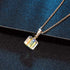 EVEVIC Austrian Crystal Cube Pendant Necklaces for Women 14K Gold Plated Hypoallergenic Dainty Jewelry...