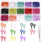 1101Pcs Colorful Mini Screw Eye Pins Kit, 4x8mm/5x10mm Small Metal Eye Screws, Eye Pins Hooks Eyelet Screw Threaded Clasps with Bent Tweezer for J...