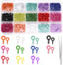 1101Pcs Colorful Mini Screw Eye Pins Kit, 4x8mm/5x10mm Small Metal Eye Screws, Eye Pins Hooks Eyelet Screw Threaded Clasps with Bent Tweezer for J...