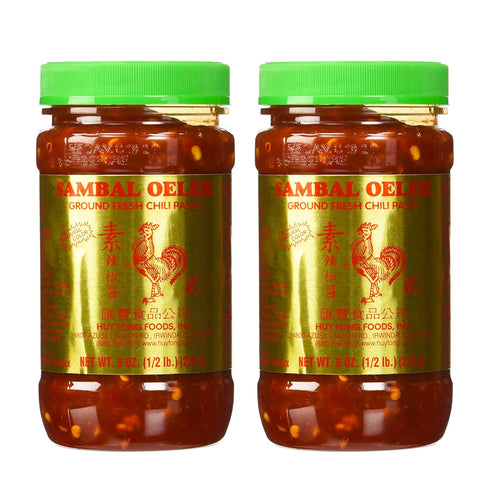 Huey Fong Sambal Oelek Chili Paste 8 Oz (2 Pack)...