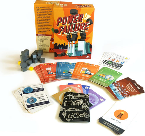 Power Failure: A Strategy Card Game about Power Plants and Energy Generation – Science Board Game on Nuclear, Renewable, and Fossil Fuels - Educat...