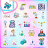 50 Pcs Funny Laboratory Science Stickers for Kids Teens Students Teachers, Science Experiment Waterproof Vinyl Stickers & Chemistry Decals for Lap...