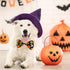 Halloween Dog Collar with Bow tie, Ghost and Pumpkin Holiday Pet Collar for Small Medium Large Dog Puppies...