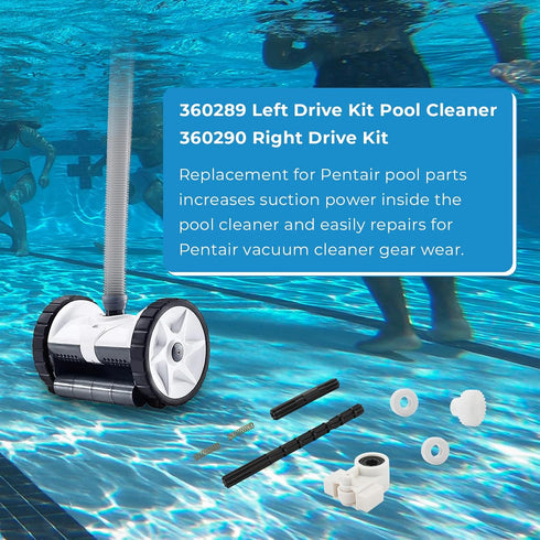 Pool Cleaner Replacement Parts for Pentair 360289 Left Drive Kit Bearings and Pentair 360290 Rebel Right Drive Kit Bearings,for Pentair Rebel and ...