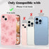 Compatible with iPhone 13 Case - Cute Butterfly Flowers Engraved Phone Case Compatible with iPhone 13 - Soft Silicone Case Compatible with iPhone ...