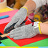 NoCry Kids Cutting Gloves, XS (8-12 Years) - 100% Food Grade Kids Fishing Gloves with Level 5 Protection - Ideal as Wood Carving Gloves or Whittli...