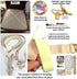 Hold-Up Brand Crisscross Fitted Sheet Strap Stay-Downs with US Patented Gripper Clasps...