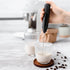 Espumador de leche de mano para lattes - Batidor de bebidas para café, mini espumador para capuchino, frappe, matcha, chocolate caliente...
