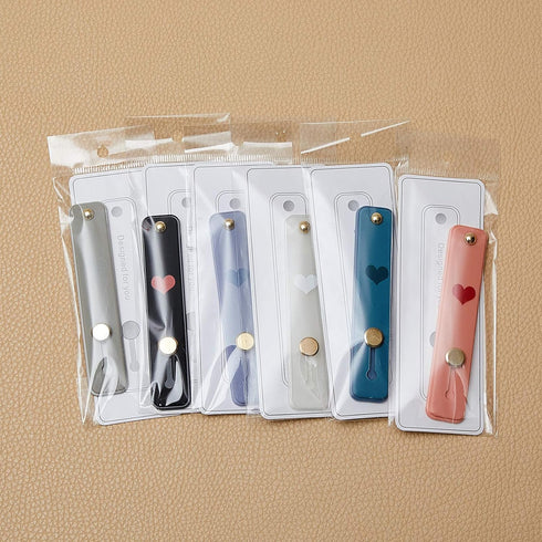 6 Pieces Phone Finger Grip Portable Telescopic Finger Strap Bracket Silicone Mobile Phone Ring Stand Grip Strap for Most Mobile(Orange, Blue, Purp...