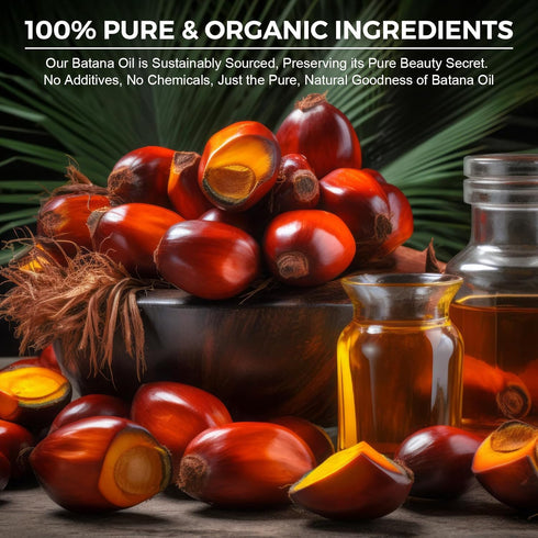 Raw Batana Oil for Hair Growth,100% Pure Natural Batana Oil from Honduras, Eliminate Hair Split Ends, Promotes Hair thickness for All Hair Types 4...