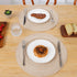 SHACOS 15 inch Round Braided Placemats Set of 6 Non Slip Heat Resistant Cotton Polyester Table Mats Washable Place Mats for Dinner Party Table Dec...
