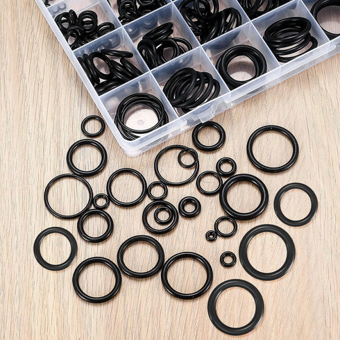 O Ring Assortment Kit, 360 Pcs Rubber Washer Orings, 24 Sizes Pressure Washer O Ring Kit for Faucet, Hose, Automotive, Air Gas Plumbing Sealing Re...