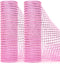 Ribbli 2 Rolls Light Pink Mesh Ribbon,10 inch x 30 feet(10Yard) Each Roll,Metallic Light Pink with Pink Wide Foil,Use for Wreaths Swags,Valentine’...