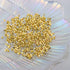500 Pcs Crimp Beads for Jewelry Making - 18K Gold Plated Brass 2x2 mm Crimping Beads, Column Stoppers to Secure The Ends of Jewelry Strings, Crimp...