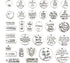 JIALEEY Motivational Charms, Wholesale Bulk Lots Inspirational Message Charm Pendants for Crafting, Jewelry Findings Making Accessory For DIY Neck...