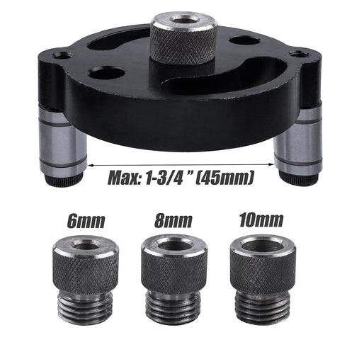 Yakamoz Self Centering Doweling Jig, Self Center Dowel Jig Handheld Drill Guide for Straight Holes Wood Panel Hole Puncher Locator Woodworking Joi...