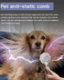 Eliminate Static Electricity Pet Grooming Brush,Self Cleaning Slicker Brush,Pet hair removal brush, Shedding Antistatic Brush for Dogs Cats Rabbit...