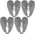 4Pcs Angel Wing Pin Brooch Unisex Crystal Angel Wing Corsage Pin Brooch Cardigan Breastpin Clip Lapel Pin Coat Badges for Tuxedo Blazer Cardigan S...