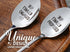 INNObeta Engagement Gifts for Couples, 2 Pcs Engraved Ice Cream Spoons, Stainless Steel Coffee Spoon, Fiance Fiancee Gifts for Future Mr & Mrs, Yu...