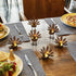 FORUP 6 Pack Metal Turkey Tea Light Candle Holders, Thanksgiving Candle Holder, Thanksgiving Home Table Decoration...
