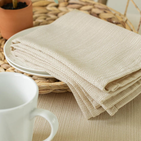 Benson Mills Cameron Textured Fabric Cloth Napkins, for Everyday Home Dining, Parties, Weddings & Holiday Tablecloths (18" x 18" Napkin Set of 4, ...