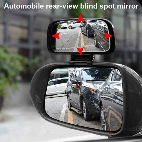 KEWAYO Blind Spot Mirrors - Adjustable Car Auxiliary Wide Angle Side Rearview Mirrors for Cars SUV, Fits Car Mirror Frame Thickness Less than 5MM ...