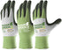 COOLJOB Gardening Gloves for Women and Men, 3 Pairs Recycled Polyester Garden Gloves with Rubber Coated, Green, White & Grey, Large Size (3 Pairs ...