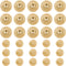Framendino, 30 Pack Vintage Gold Lion Head Buttons Metal Blazer Button for Clothes Crafts 15mm 23mm...
