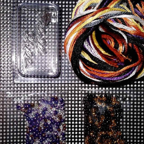 Boo Beaded Counted Cross Stitch Ornament Kit Mill Hill 2017 Autumn Harvest MH181722...