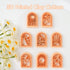 Puocaon Boho Landscape Clay Cutters - 8 Shapes Clay Cutters for Polymer Clay Jewelry Making, Sun Ray Polymer Clay Cutters for Earrings, Arch Clay ...