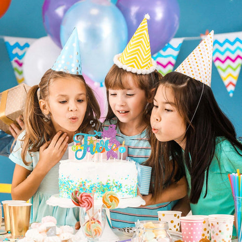 Dalaber Mermaid Five Cake Topper, Happy 5th Birthday Cake Decor, I'm Five Sign, Little Mermaid Birthday Party Decoration Supplies, Daughter of the...