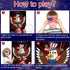 ASTARON Pin The Star on The Eagle Patriotic Party Game 4th of July Independence Day Party Activities Game, Poster with 36 Stickers & 3 blindfolds ...